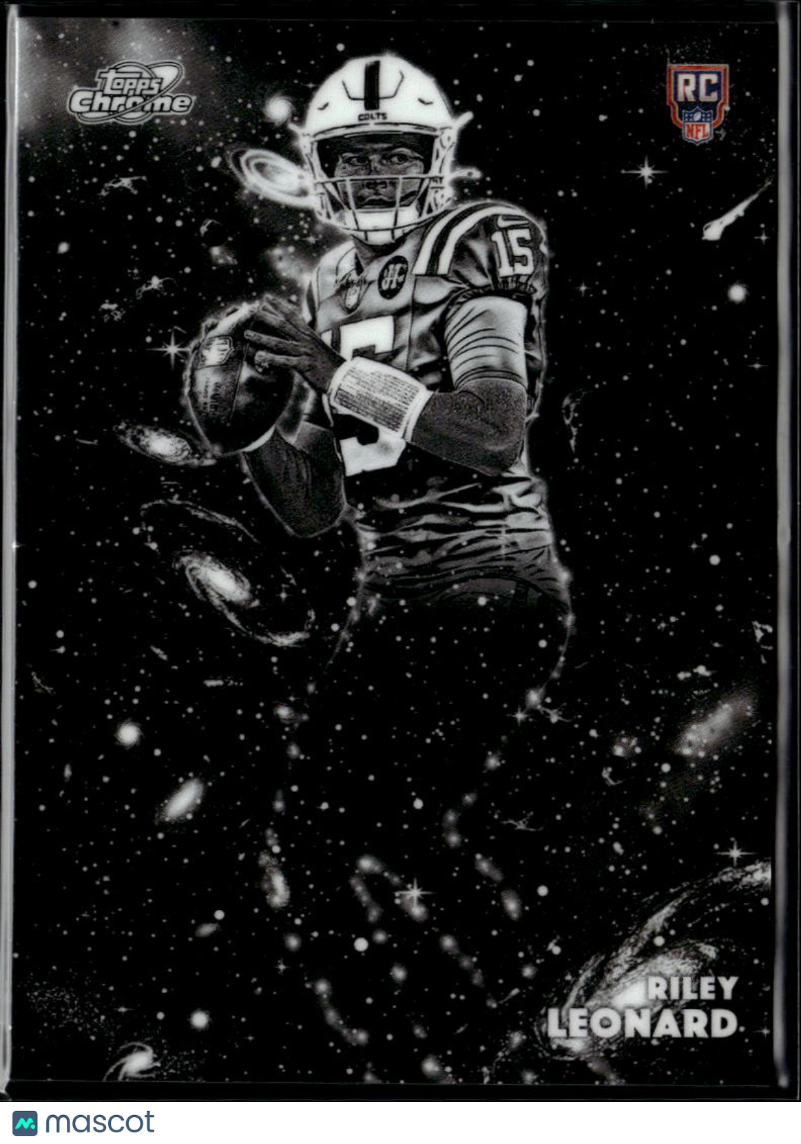 Riley Leonard 2025 Topps Chrome Cosmic SSP Constellation RC Indianapolis Colts