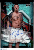 Tom Aspinall 2024 Topps Finest UFC Auto Autograph Teal Refractor