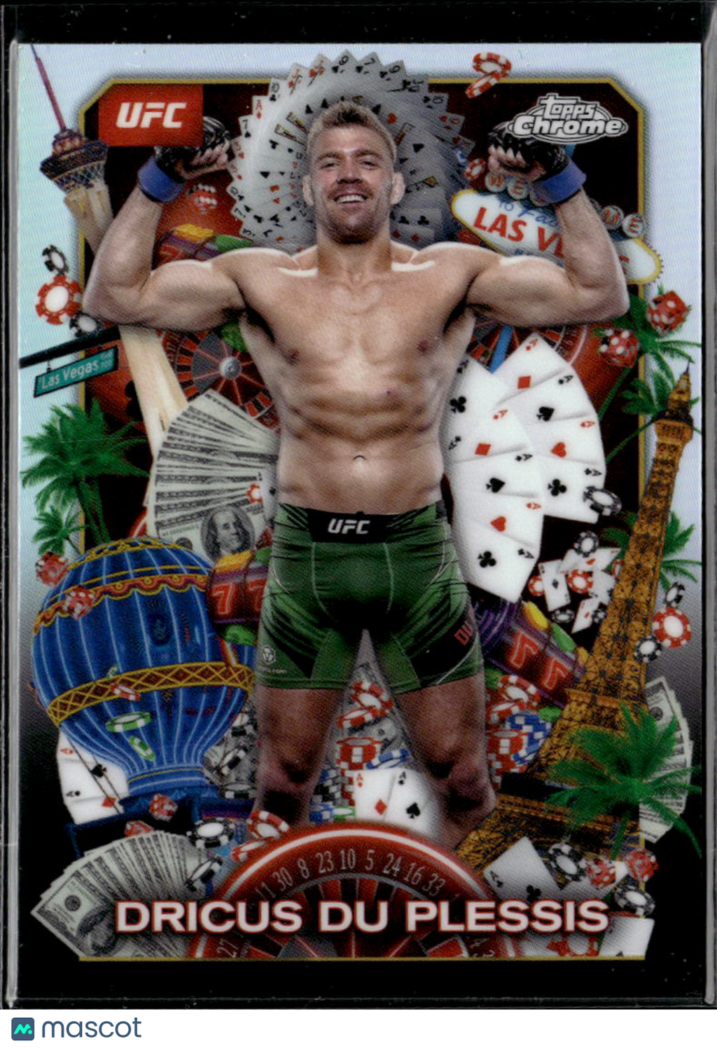 Dricus Du Plessis 2025 Topps Chrome UFC Titans CASE HIT SSP SHORTPRINT #TNS8