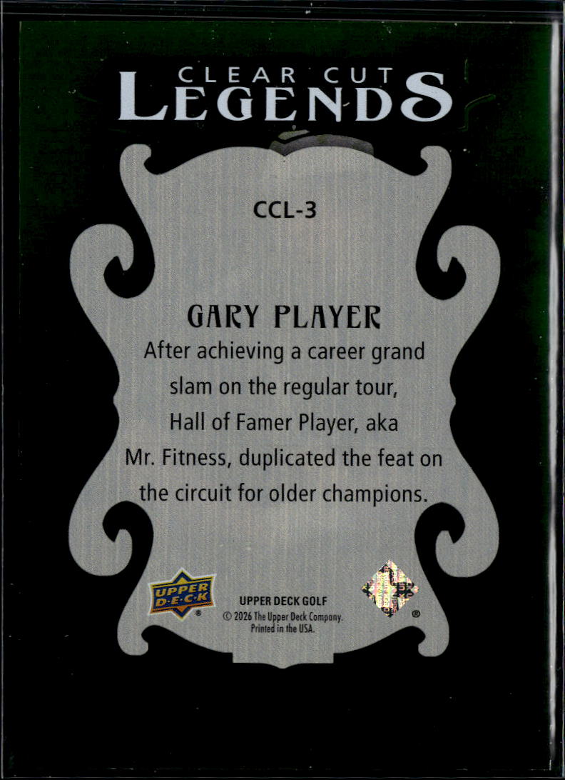 Gary Player 2026 Upper Deck Golf Clear Cut Legends SSP SHORTPRINT Insert #CCL3