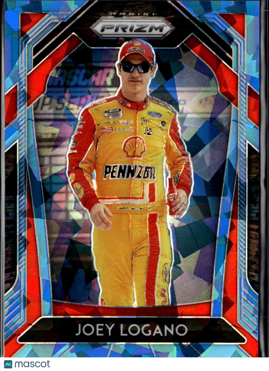 Joey Logano 2020 Panini Prizm Racing Blue Ice Prizm 13/25 Team Penske