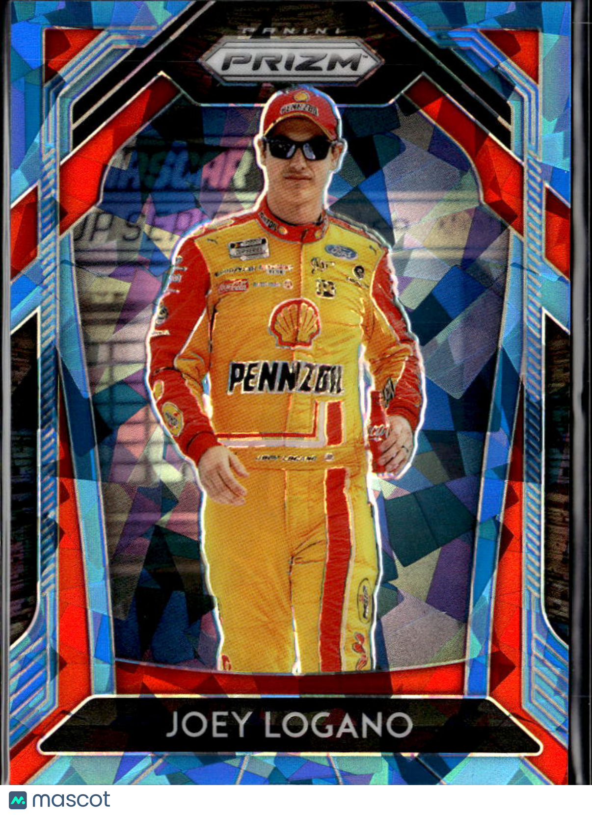 Joey Logano 2020 Panini Prizm Racing Blue Ice Prizm 13/25 Team Penske