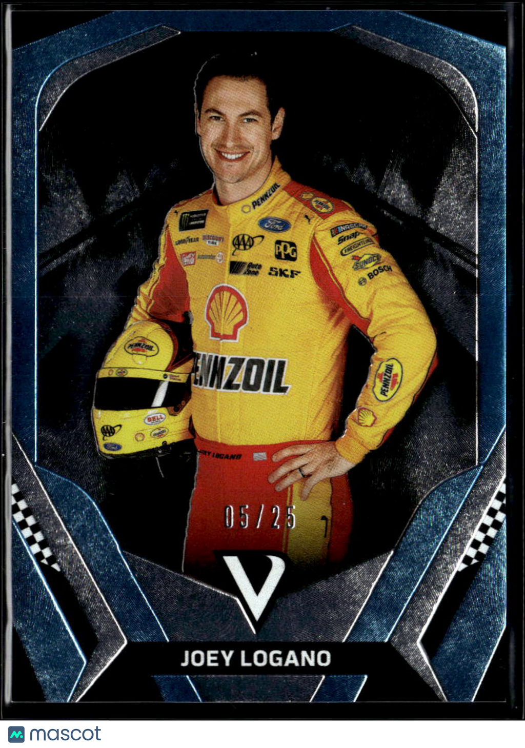 Joey Logano 2018 Panini Victory Lane Racing Blue 5/25 Team Penske