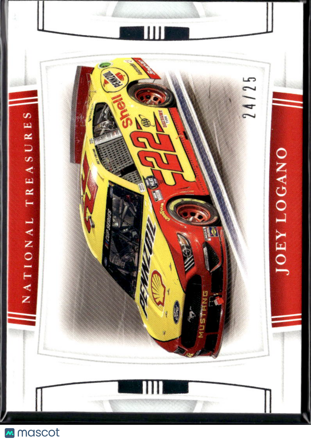 Joey Logano 2020 Panini National Treasures Racing 24/25 Team Penske