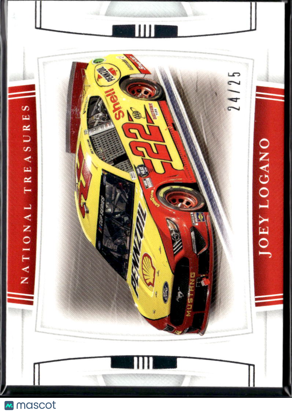 Joey Logano 2020 Panini National Treasures Racing 24/25 Team Penske