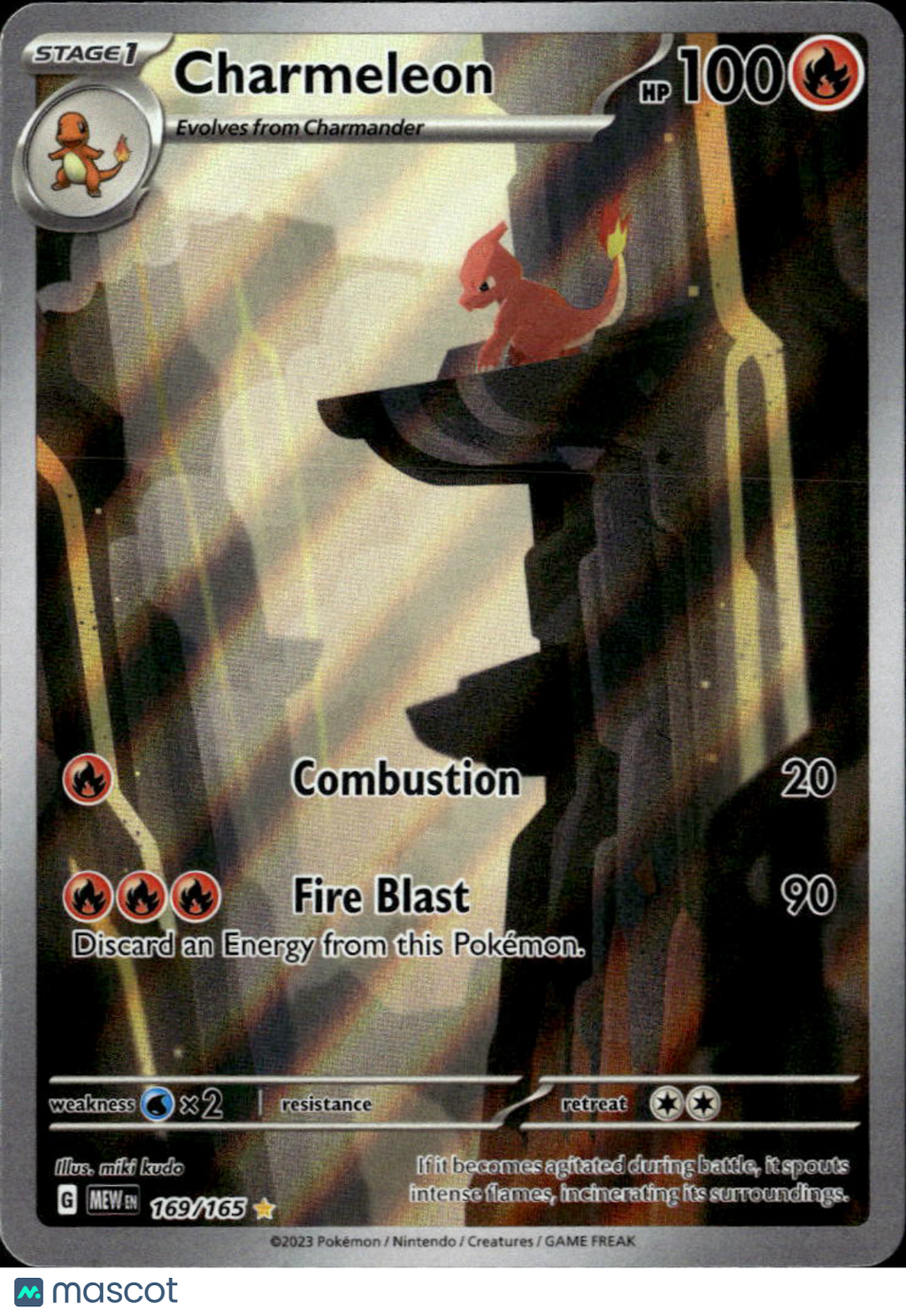 Charmeleon 2023 Scarlet & Violet 151 Holo Secret Rare #169/165