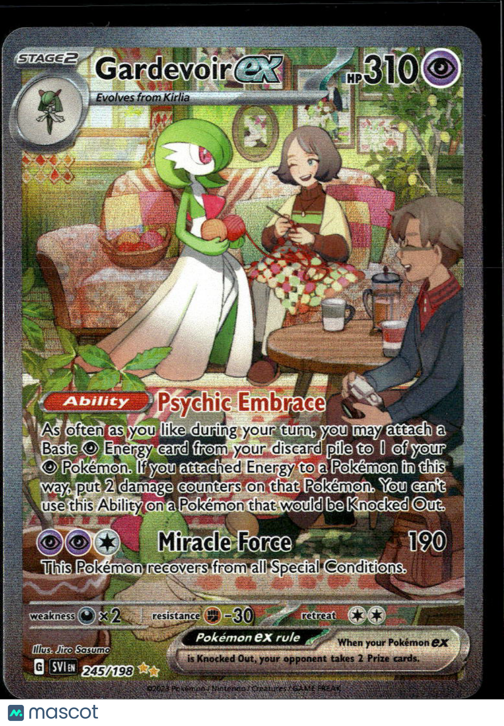 Gardevoir EX 2023 Scarlet & Violet Holo Secret Rare SAR #245/198