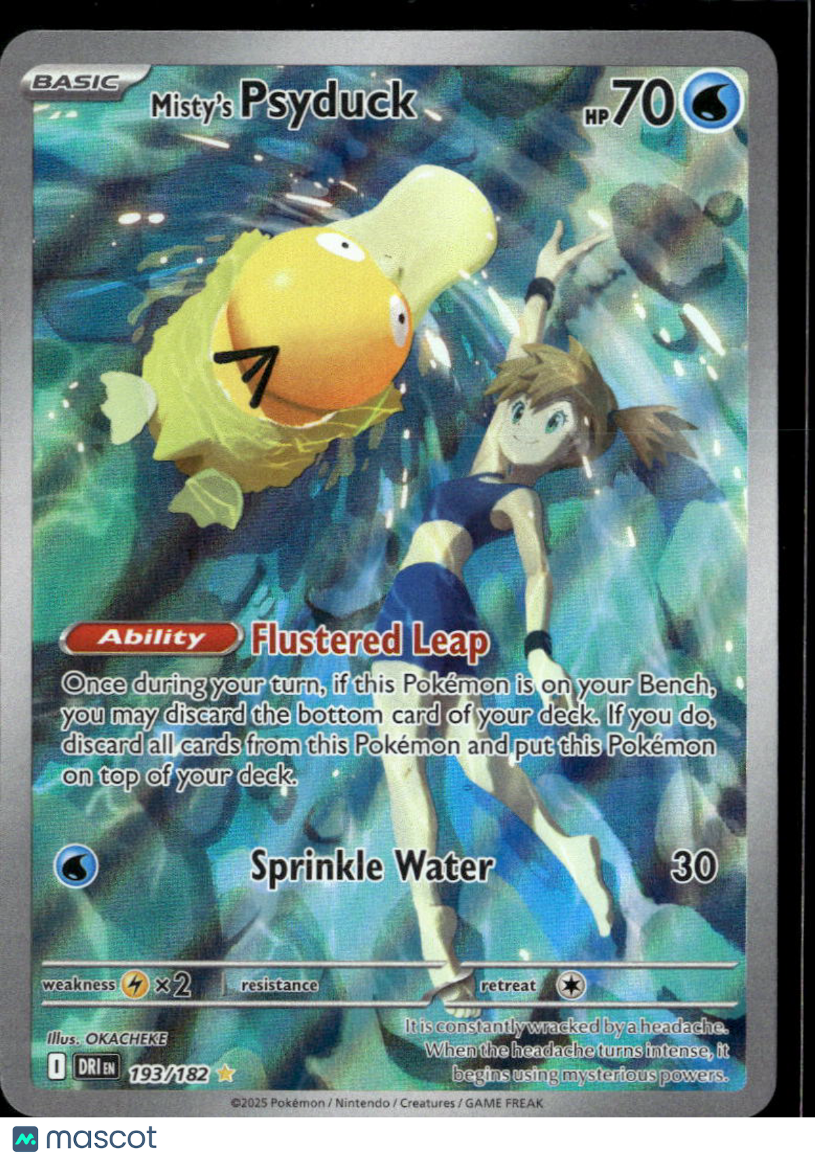 Misty's Psyduck 2025 Journey Together Holo Secret Rare #193/182