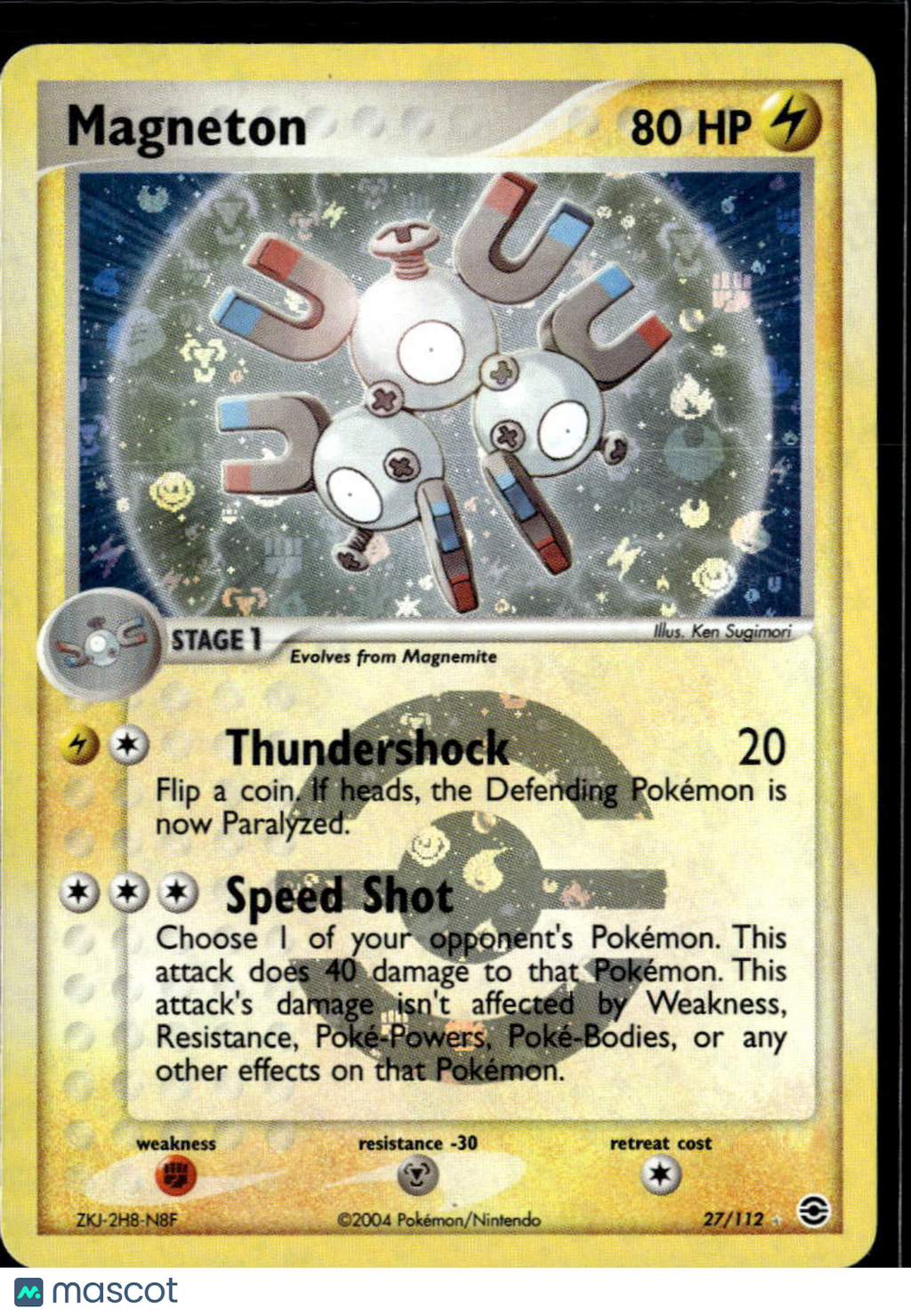 Magneton 2004 EX FireRed & LeafGreen Reverse Holo Rare #27/112