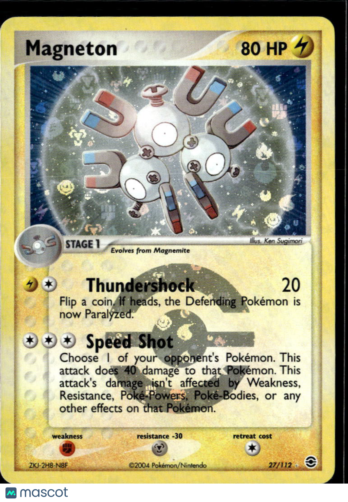 Magneton 2004 EX FireRed & LeafGreen Reverse Holo Rare #27/112