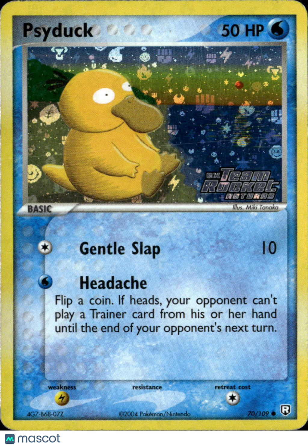 Psyduck 2004 EX Team Rocket Returns Reverse Holo #70/109