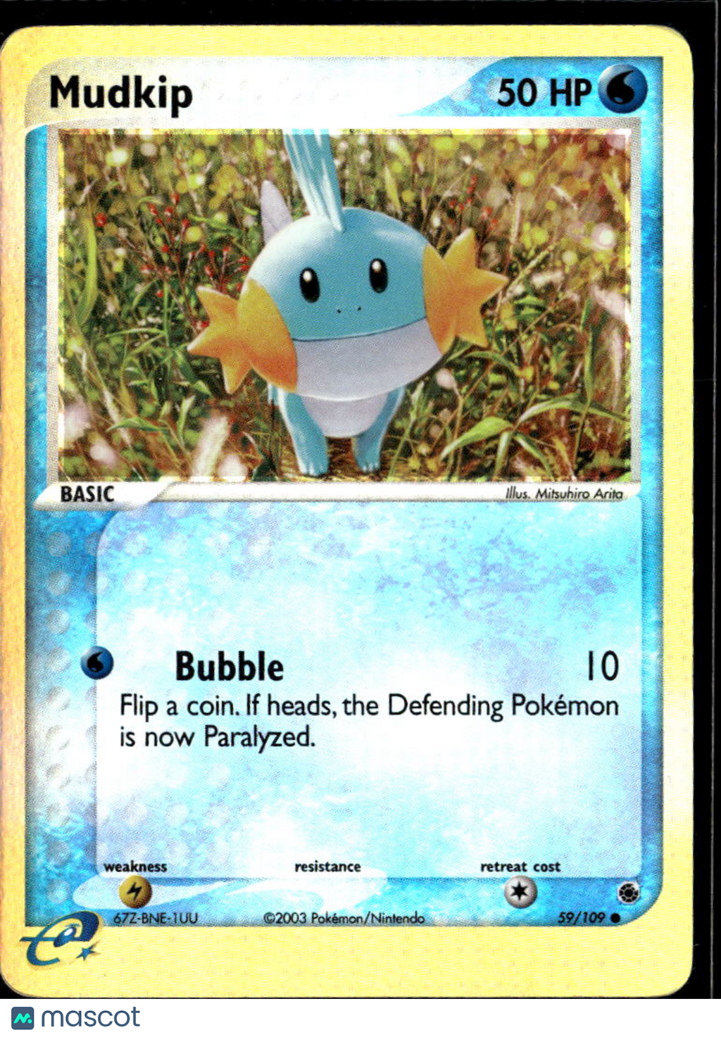 Mudkip 2003 EX Ruby & Sapphire Holo #59/109