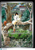Meowth 2025 Scarlet & Violet Phantasmal Flames Holo Secret Rare #106/94