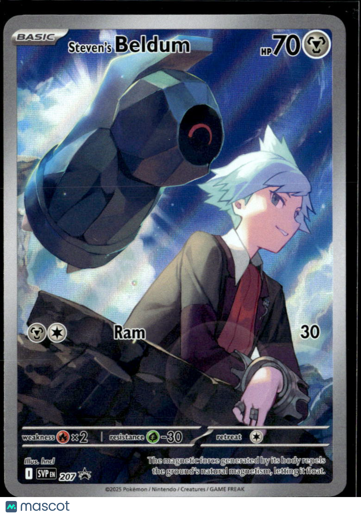 Steven's Beldum 2025 Journey Together Holo Black Star Promo #SVP EN 207