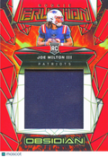Joe Milton III 2024 Obsidian Eruption Patch RC 2/75 New England Patriots