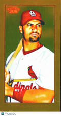 Albert Pujols 2009 Topps 206 Piedmont GOLD Mini 7/50 St. Louis Cardinals