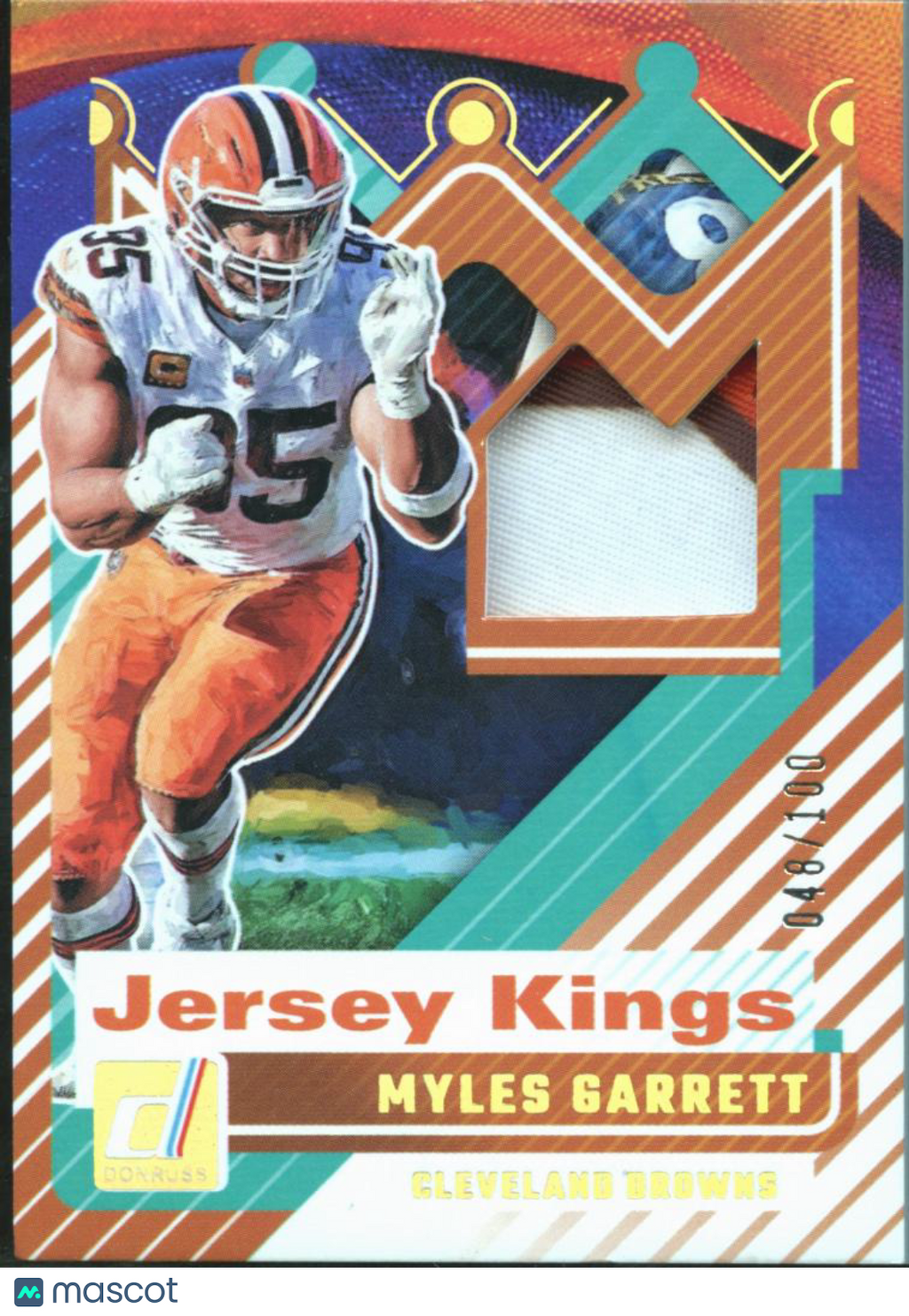 Myles Garrett 2025 Donruss Jersey Kings Patch 48/100 Cleveland Browns