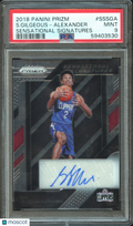 Shai Gilgeous-Alexander 2018 Prizm Auto Autograph RC Clippers Thunder PSA 9