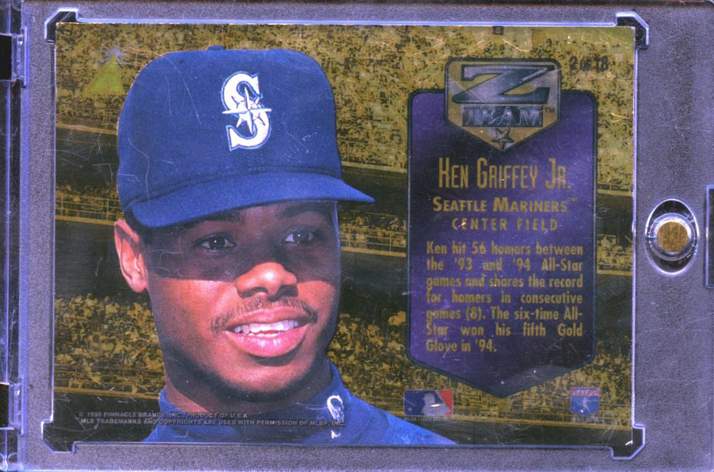 Ken Griffey Jr. 1995 Pinnacle Zenith Edition Z-Team Dufex #2 Seattle Mariners