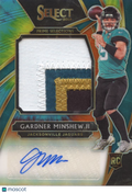 Gardner Minshew II 2019 Select Auto Autograph Tie-Dye Patch RC /25 Jaguars
