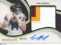 Sam Howell 2023 Immaculate Auto Autograph Patch 88/99 Washington Commanders