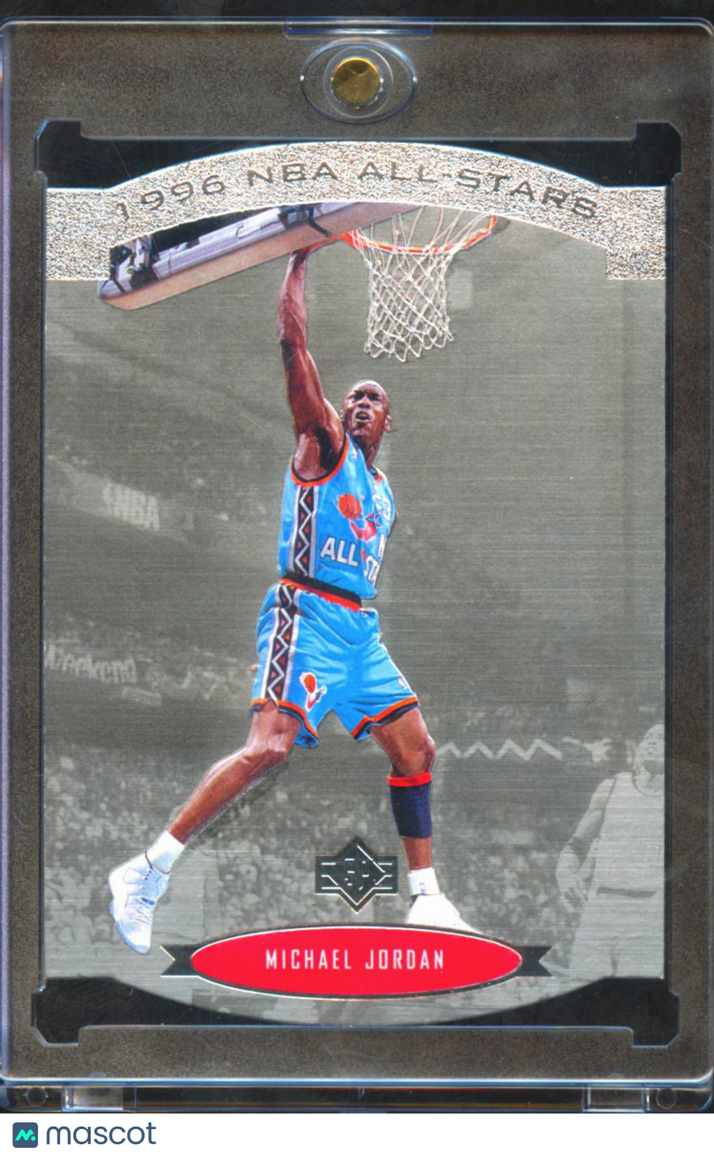 Michael Jordan 1996 Upper Deck NBA All-Stars Die-Cut #AS2 Chicago Bulls