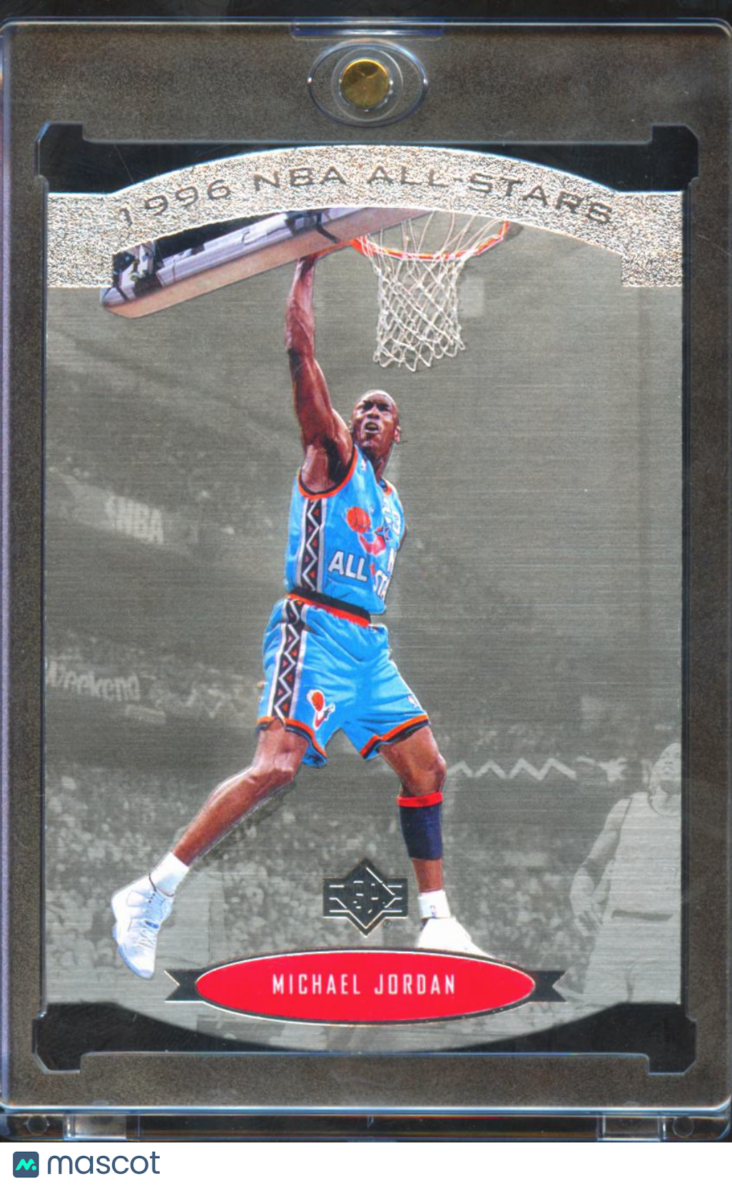 Michael Jordan 1996 Upper Deck NBA All-Stars Die-Cut #AS2 Chicago Bulls