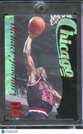 Michael Jordan 1996 Topps Stadium Club Fusion Die-Cut #F1 Chicago Bulls