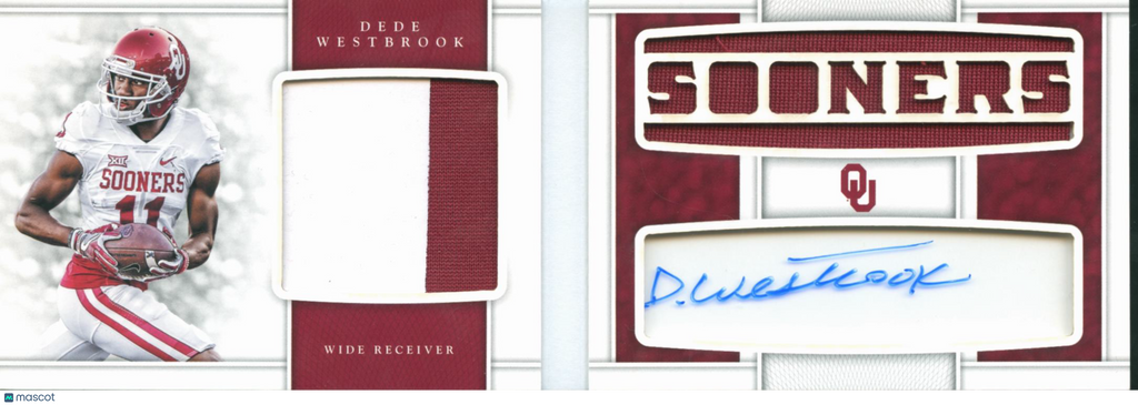 Dede Westbrook 2017 National Treasures Auto Autograph Booklet /35 OU Sooners