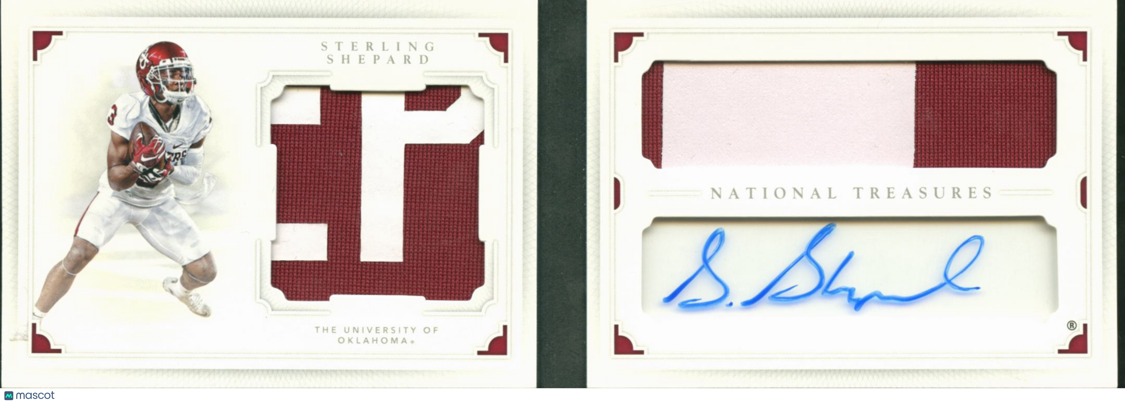 Sterling Shepard 2016 National Treasures Auto Autograph Booklet RC 25/32 Sooners