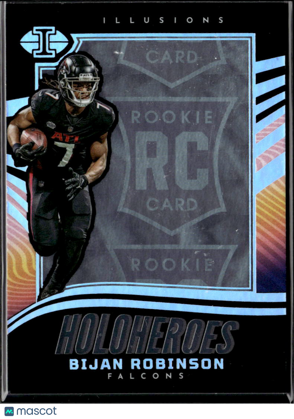 Bijan Robinson 2023 Illusions HoloHeroes SSP CASE HIT Rookie RC Atlanta Falcons