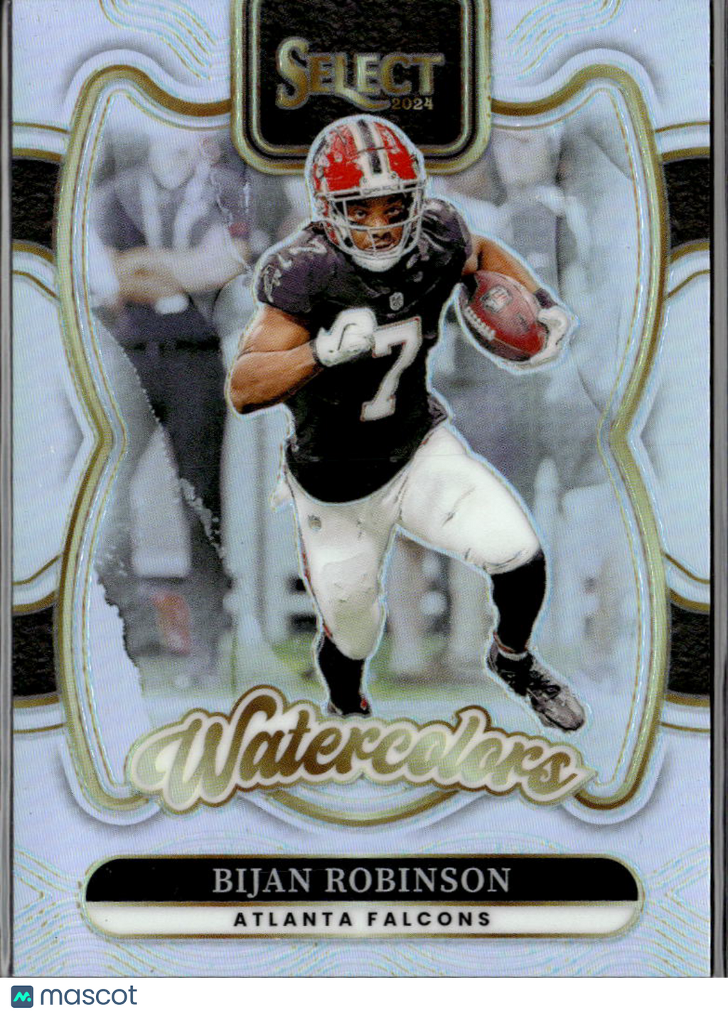 Bijan Robinson 2024 Select Watercolors SSP CASE HIT Atlanta Falcons