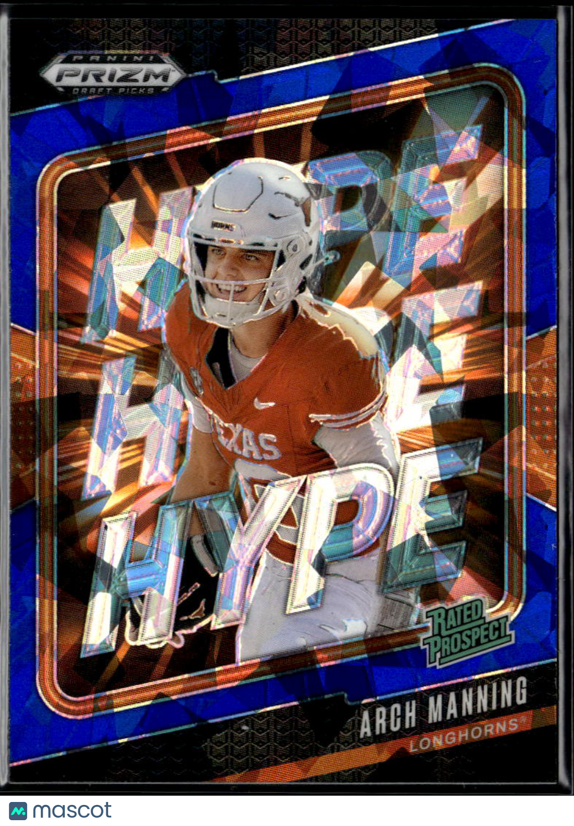 Arch Manning 2025 Prizm Draft Hype Blue Ice Prizm RC 73/149 Texas Longhorns