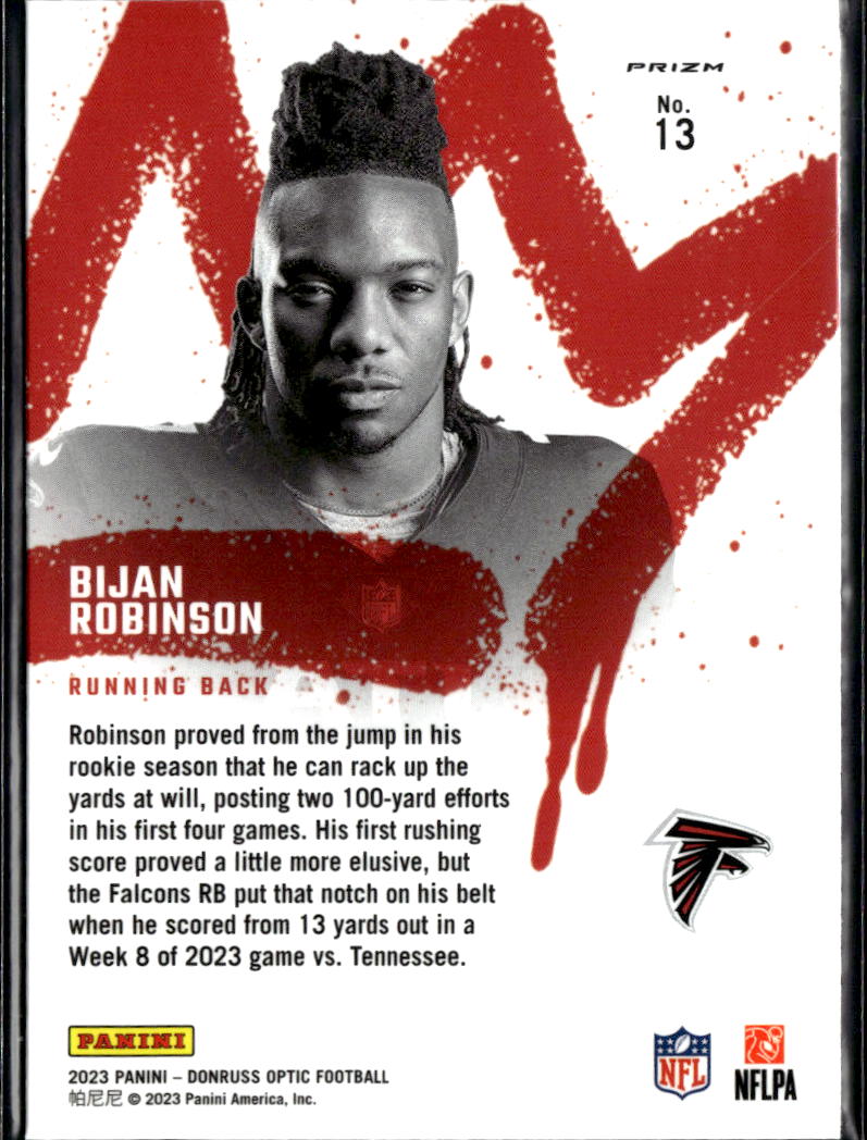 Bijan Robinson 2023 Optic Rookie Kings SSP CASE HIT RC Atlanta Falcons