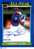 Sammy Sosa 2026 Topps Auto Autograph Blue 64/150 Chicago Cubs
