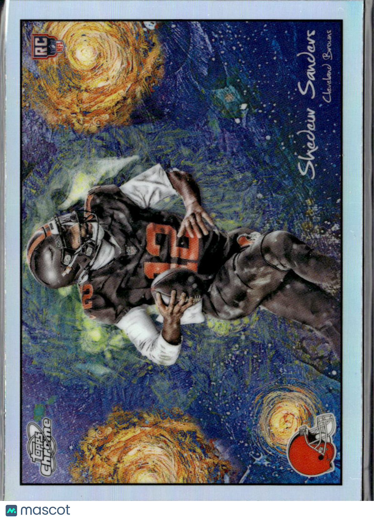 Shedeur Sanders 2025 Topps Chrome Cosmic Starry Night RC Cleveland Browns