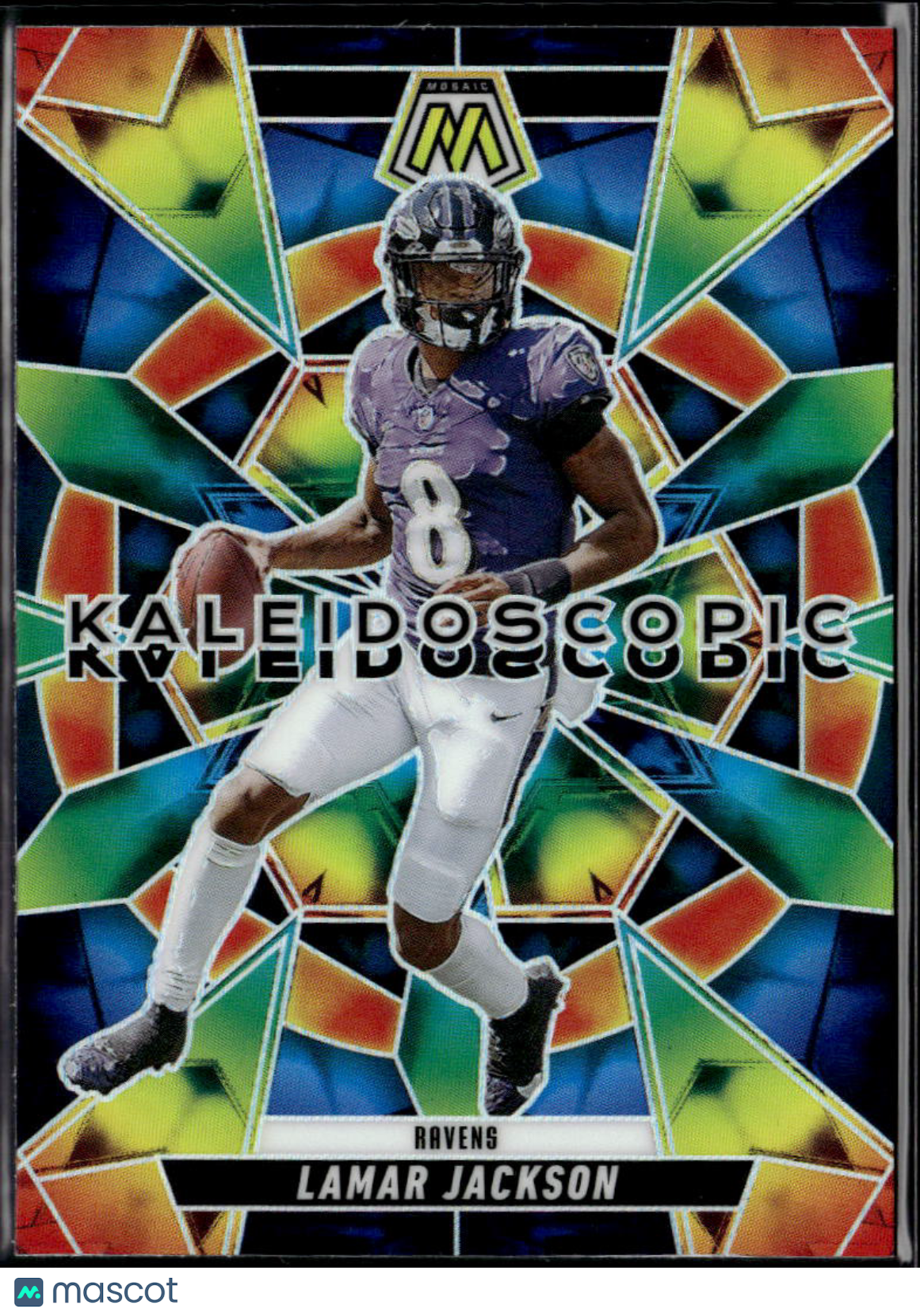 Lamar Jackson 2025 Panini Mosaic Prizm Kaleidoscopic Baltimore Ravens