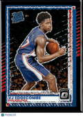 VJ Edgecombe 2025 Optic Rated Rookie Black Velocity RC 17/35 Philadelphia