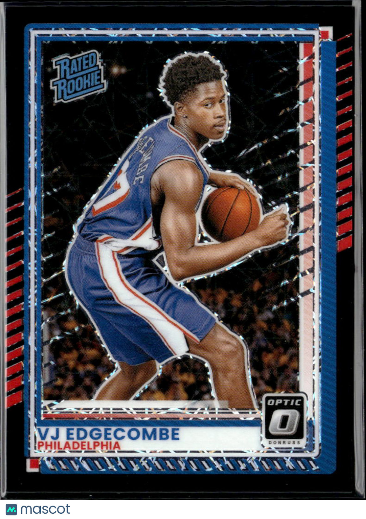 VJ Edgecombe 2025 Optic Rated Rookie Black Velocity RC 17/35 Philadelphia