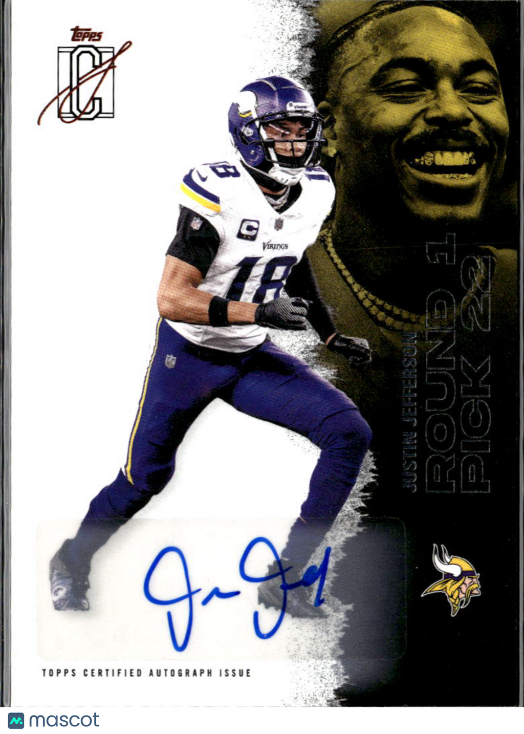Justin Jefferson 2025 Topps Signature Class Auto Autograph Minnesota Vikings