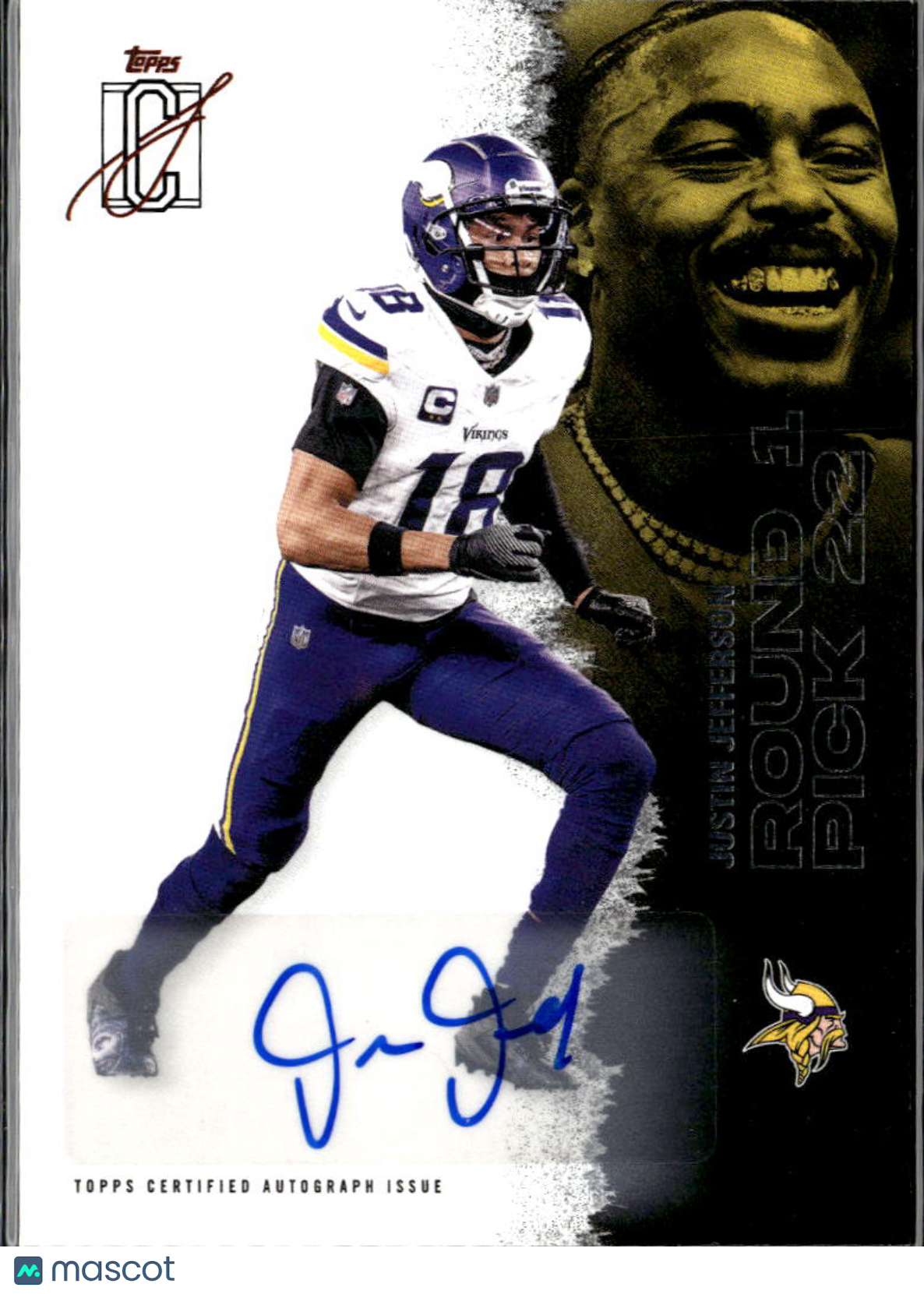 Justin Jefferson 2025 Topps Signature Class Auto Autograph Minnesota Vikings
