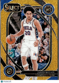 Jared McCain 2024-25 Select Courtside Gold Glitter SSP RC Philadelphia 76ers