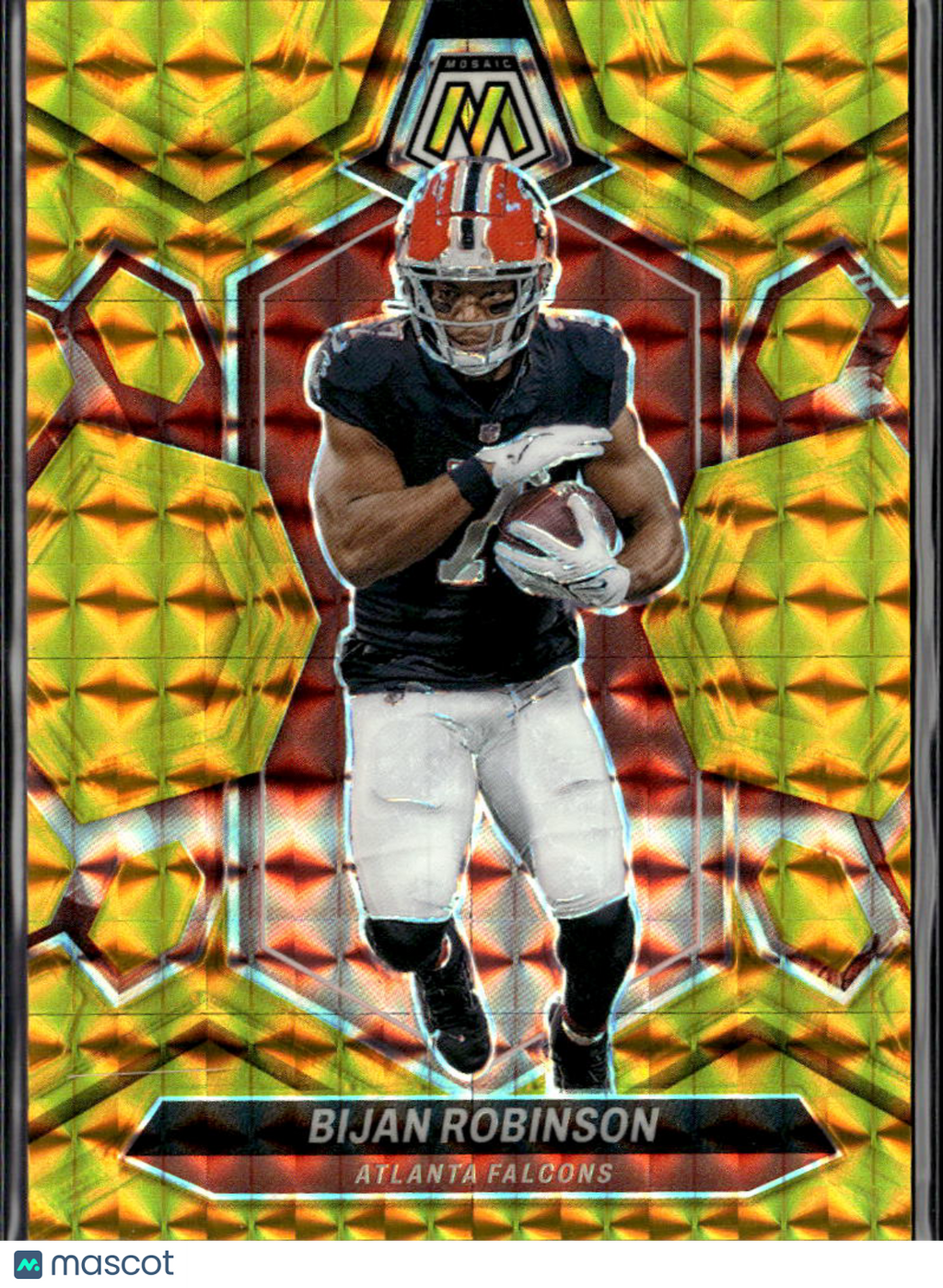 Bijan Robinson 2024 Mosaic GOLD Prizm 3/10 Atlanta Falcons