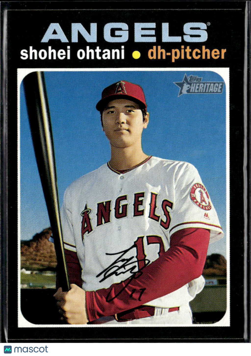 Shohei Ohtani 2020 Topps Heritage SSP SHORTPRINT #433 Los Angeles Angels