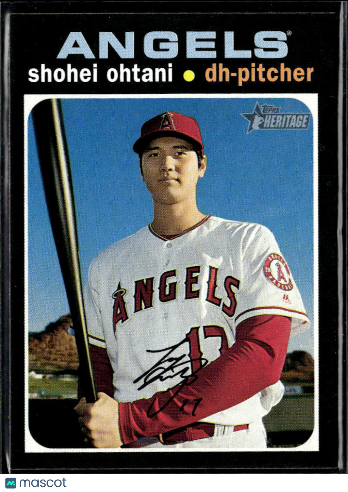 Shohei Ohtani 2020 Topps Heritage SSP SHORTPRINT #433 Los Angeles Angels