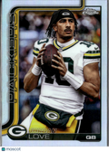 Jordan Love 2025 Topps Chrome Image Variation SSP Green Bay Packers