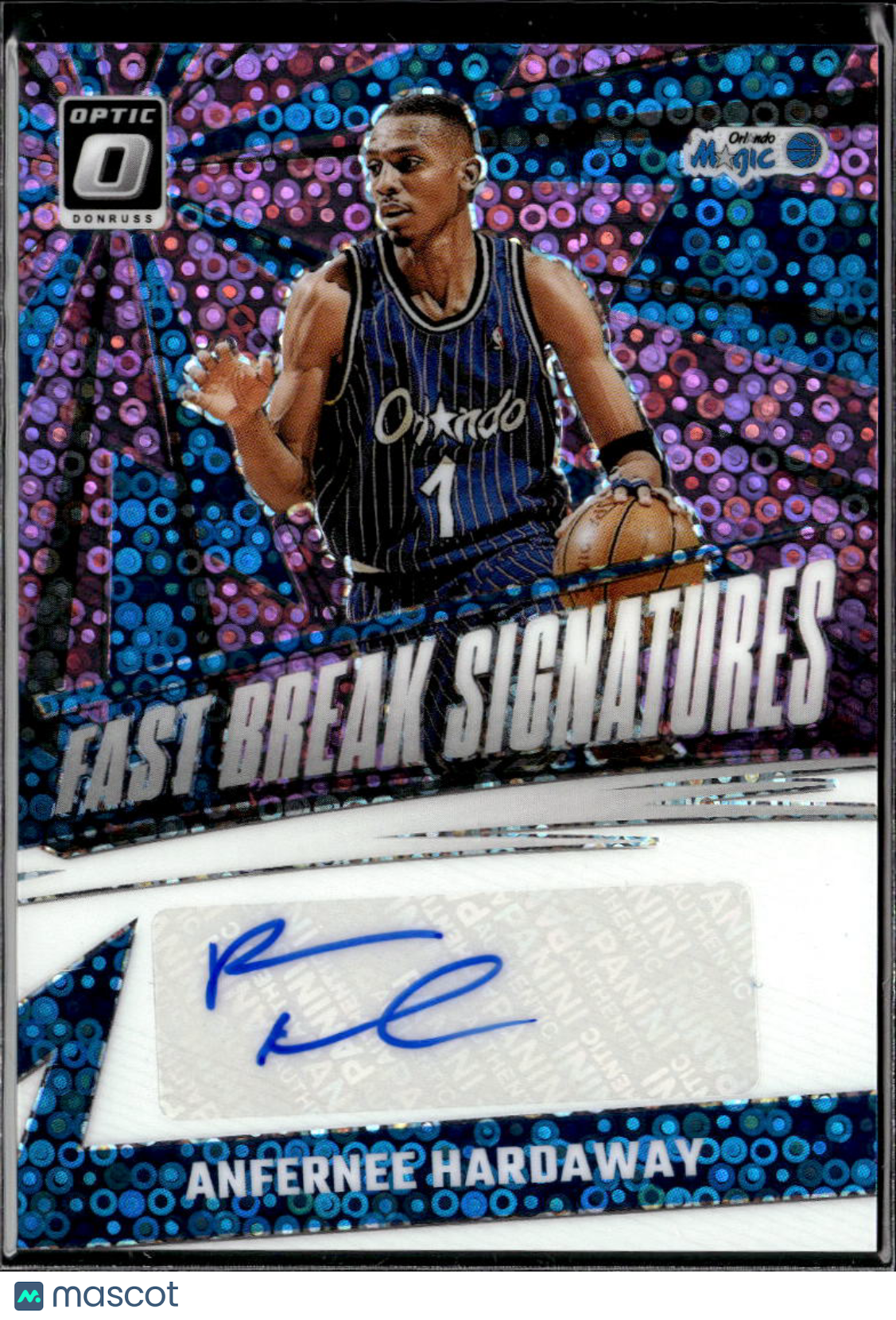 Anfernee Hardaway 2024-25 Optic Fast Break Auto Autograph 18/25 Orlando Magic