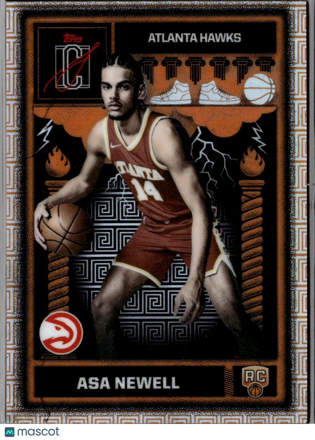 Asa Newell 2026 Topps Signature Class Odyssey RC SSP CASE HIT Atlanta Hawks