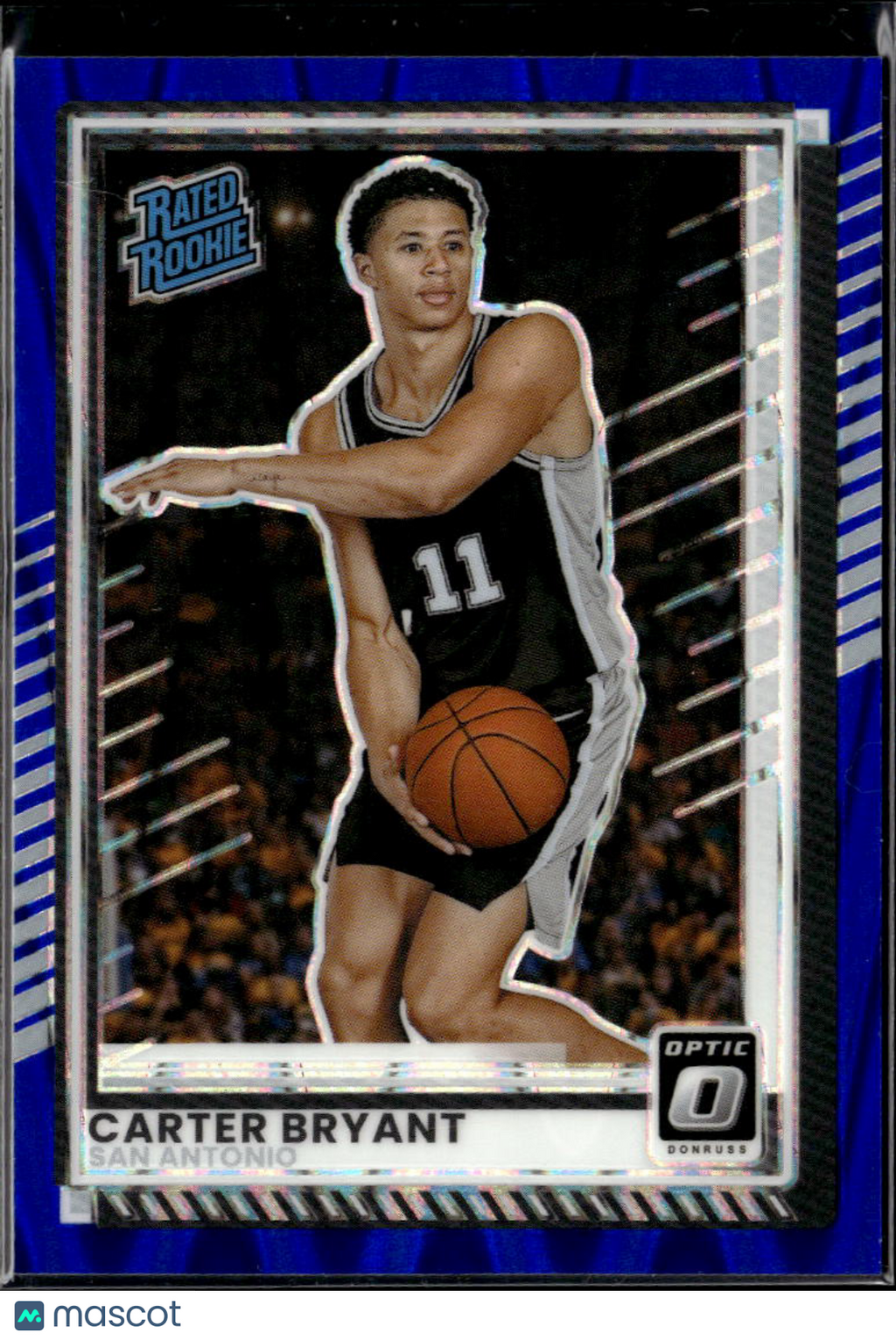 Carter Bryant 2025 Panini Donruss Optic Prizm Blue /99 San Antonio