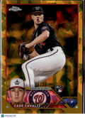 Cade Cavalli 2023 Topps Chrome GOLD Sapphire Rookie 45/50 Washington Nationals